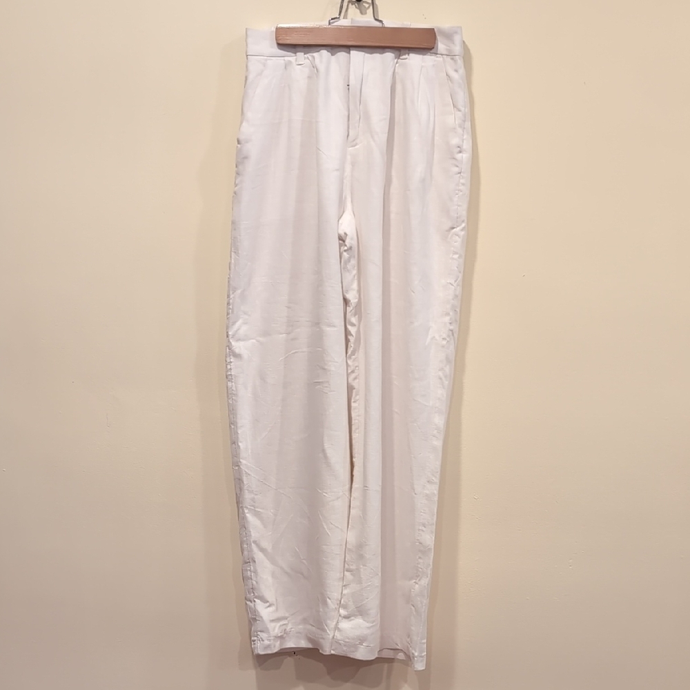 Hollister White Straight Leg Pants